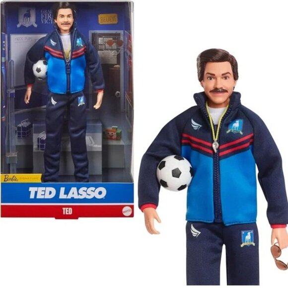 Ted Lasso Barbie Set Rebecca, Ted & Keeley NIB Signature Collection - Picture 9 of 14